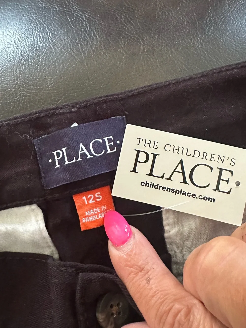 The Children's Place Black Straight-Leg Chinos
